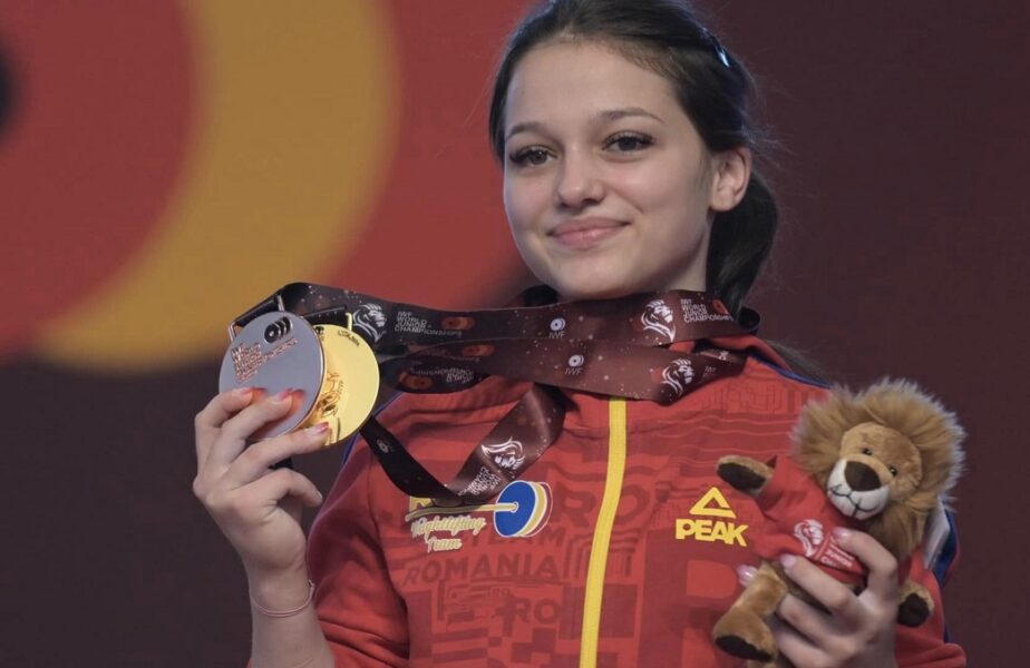 Ioana Miron a câştigat medalia de aur la Campionatele Mondiale de juniori de haltere la stilul aruncat