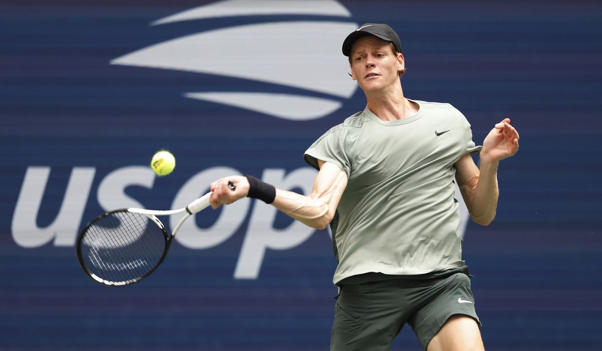 Jannik Sinner, în timpul unui meci la US Open 2024