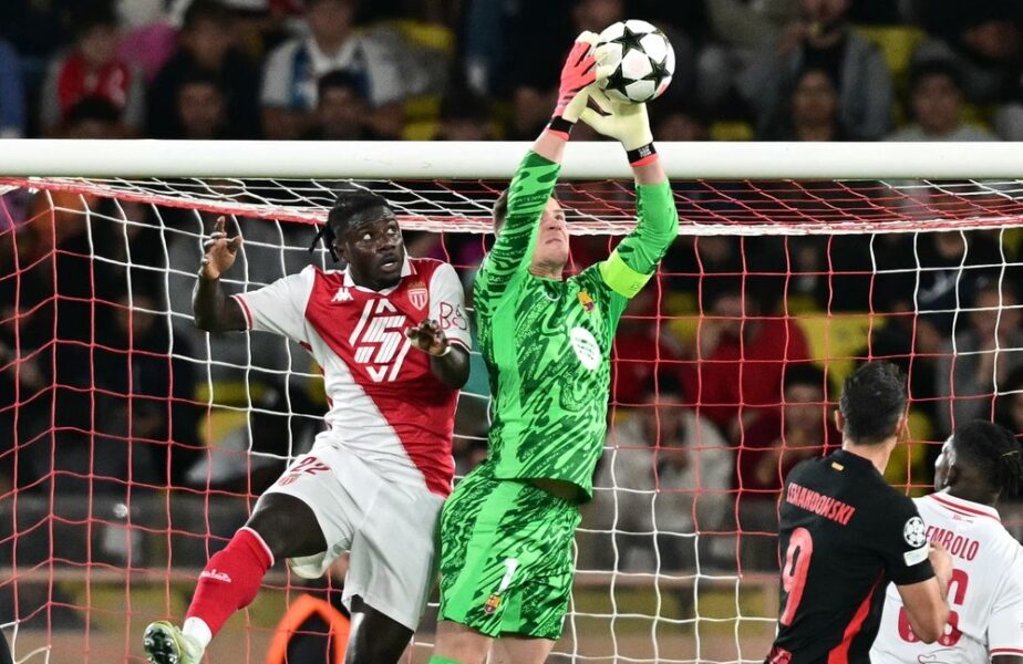 Ter Stegen, după faza care a dus la eliminarea lui Garcia, în Monaco – Barcelona 2-1. „Îmi pare rău pentru el”