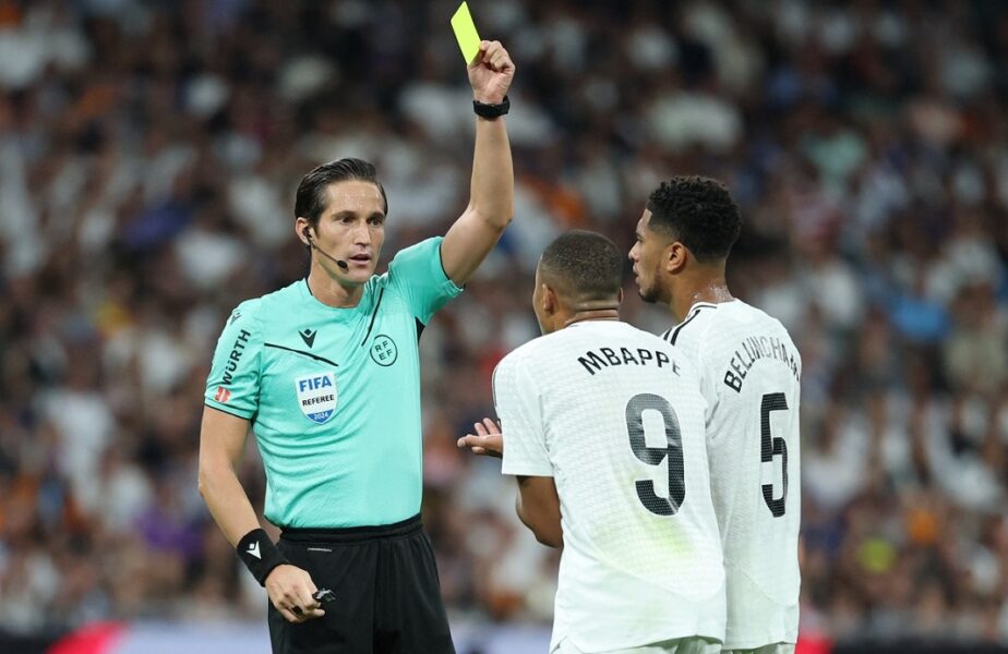 Kylian Mbappe și Jude Bellingham, scoși din minți de arbitru în Real Madrid – Espanyol 4-1. Ameninţările surprinse de camerele TV