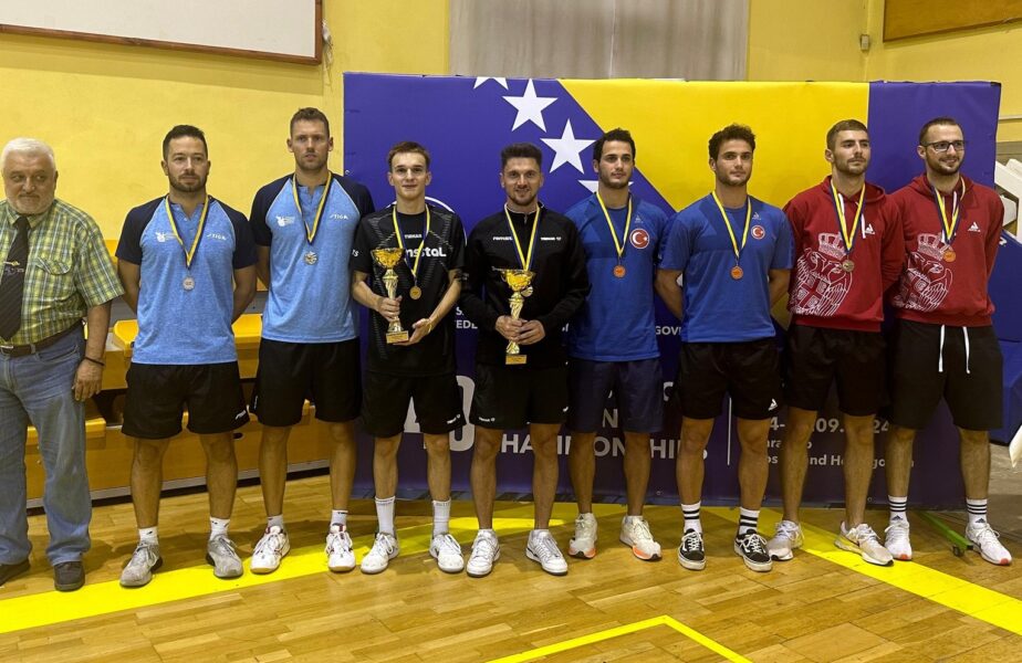 România a câştigat 8 medalii la Campionatele Balcanice de tenis de masă de la Sarajevo