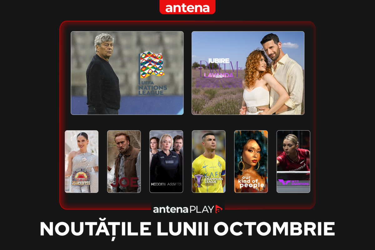 Noutăţile lunii octombrie în AntenaPLAY