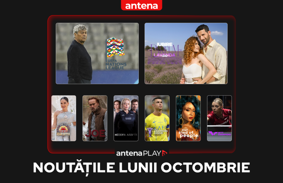 Noutăţile lunii octombrie în AntenaPLAY