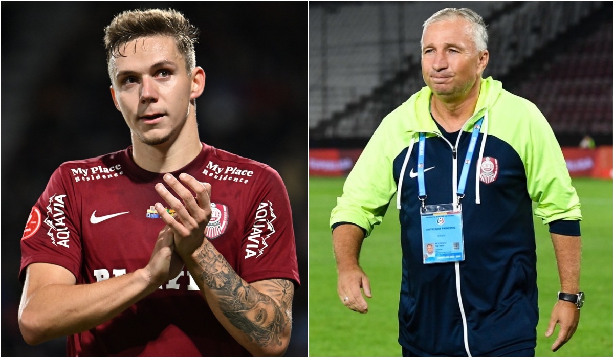 Dan Petrescu l-a comparat pe golgheterul lui CFR Cluj, Louis Munteanu, cu Lautaro Martinez