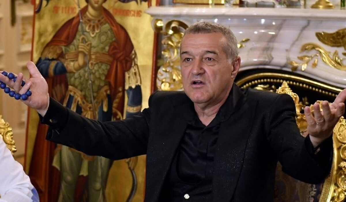 Gigi Becali vorbeşte la palat