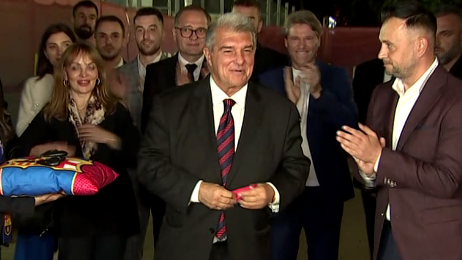 Gafa uriaşă făcută de Joan Laporta în discursul susţinut în România