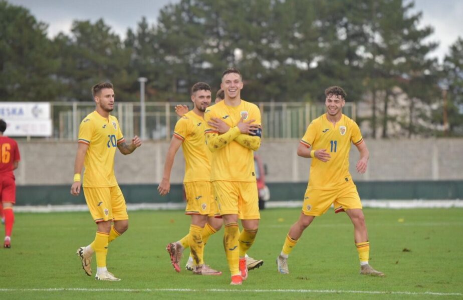 Louis Munteanu, hat-trick în Muntenegru U21 – România U21 2-6! Atacantul de la CFR Cluj a făcut spectacol