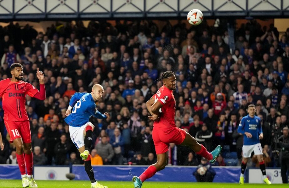 Rangers – FCSB 4-0! Campioana României, umilită pe Ibrox. Prima înfrângere a roş-albaştrilor în Europa League