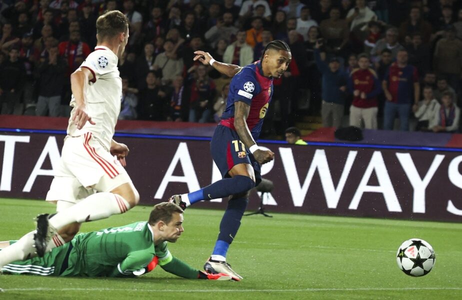 Hansi Flick, cuvinte uriaşe pentru Raphinha, după hattrickul din Barcelona – Bayern 4-1: „Nu am mai avut aşa un jucător”