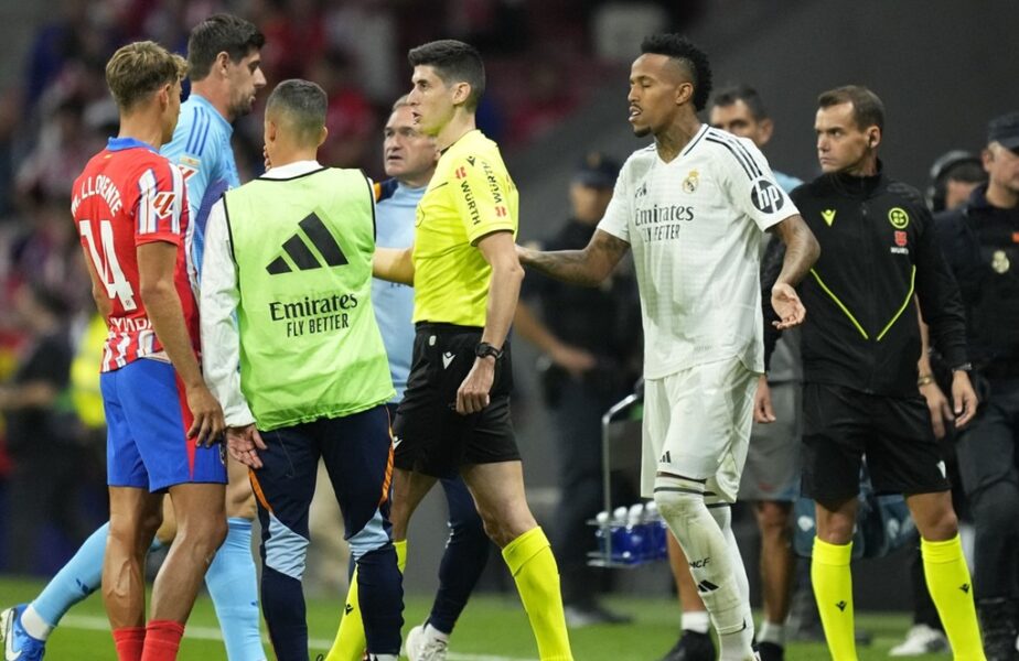 Atletico Madrid, „pedepsită” după incidentele de la derby-ul cu Real Madrid! Ce sancțiune a primit echipa lui Diego Simeone