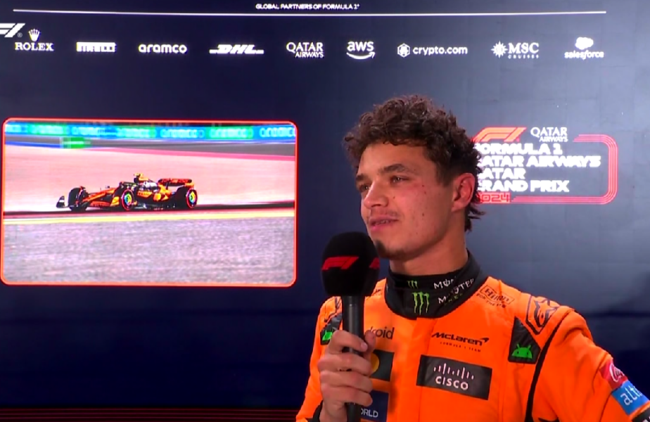 Lando Norris, prima reacție după ce a obținut locul al 3-lea în calificările din Marele Premiu de Formula 1 din Qatar