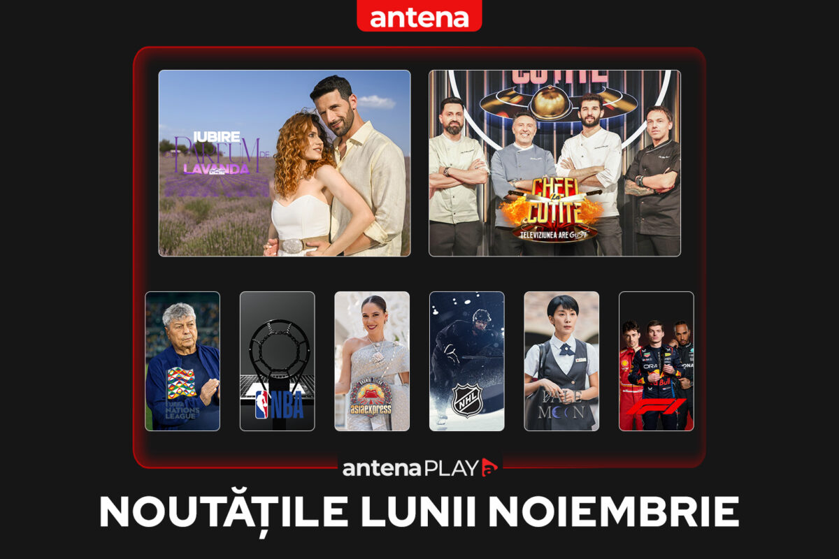 Noutățile lunii noiembrie în AntenaPLAY