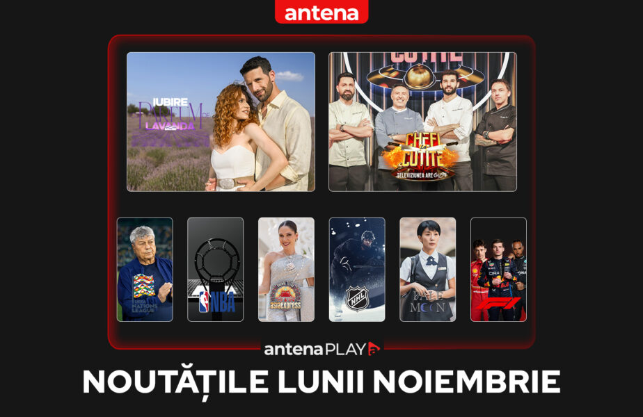 Noutățile lunii noiembrie în AntenaPLAY