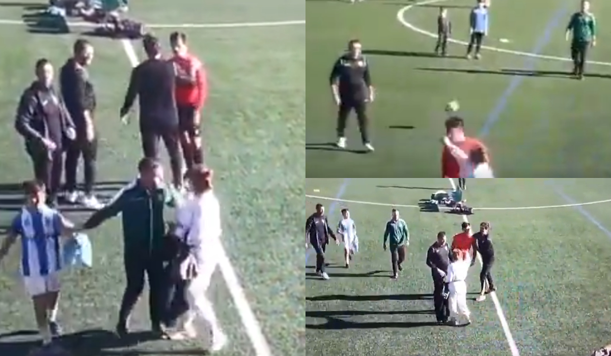 Imagini scandaloase la un meci de copii. Mama unuia dintre fotbaliști a intrat pe teren și l-a pălmuit pe arbitru