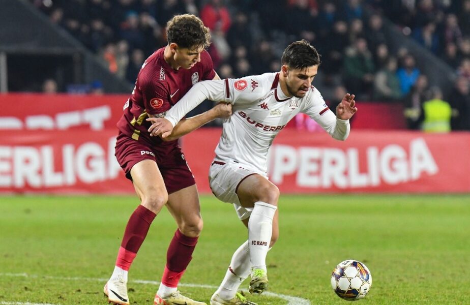 CFR Cluj – Rapid 1-1. Giuleştenii au obţinut remiza în minutul 90. Echipa lui Dan Petrescu a ratat ocazia de a egala liderul