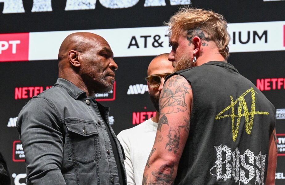 Jake Paul a încercat să îl provoace pe Mike Tyson la conferința de presă! Cum a răspuns marele campion din box