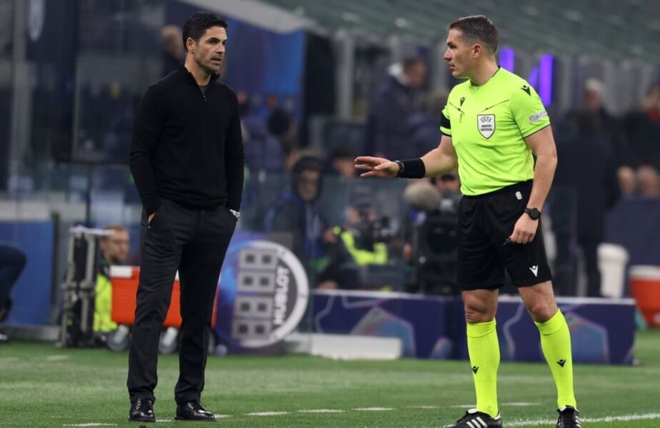 Mikel Arteta l-a criticat pe Istvan Kovacs după Inter – Arsenal 1-0! Ce discuţie a avut cu arbitrul român