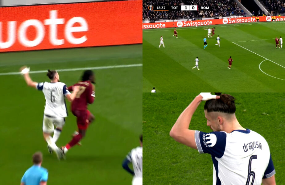 Radu Drăguşin, făcut praf după numai 20 de minute din Tottenham – AS Roma: „Sunt sătul de el!” / „Dezamăgitor!”