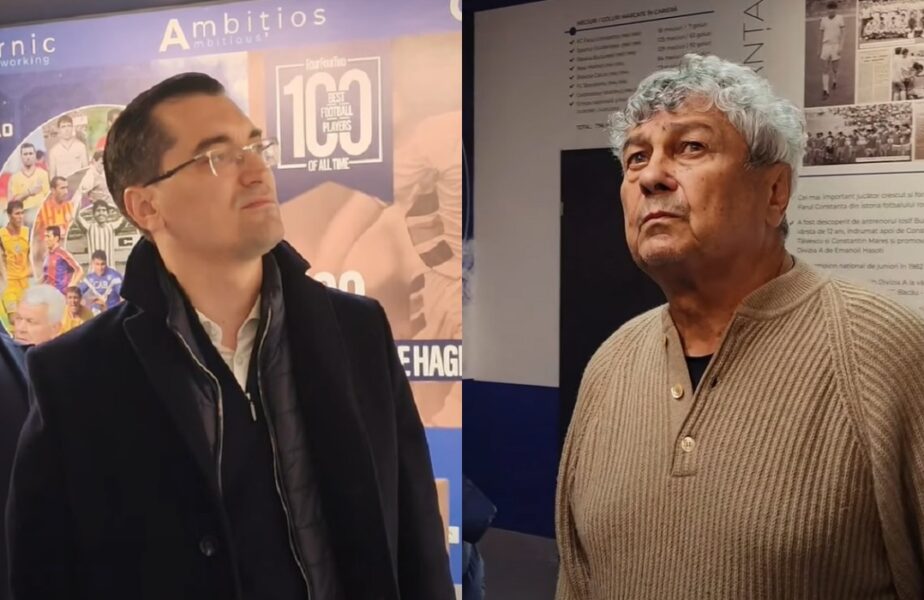 Răzvan Burleanu şi Mircea Lucescu au vizitat Academia Hagi: „Trebuie să fie foarte emoţionant pentru fiecare tânăr jucător”