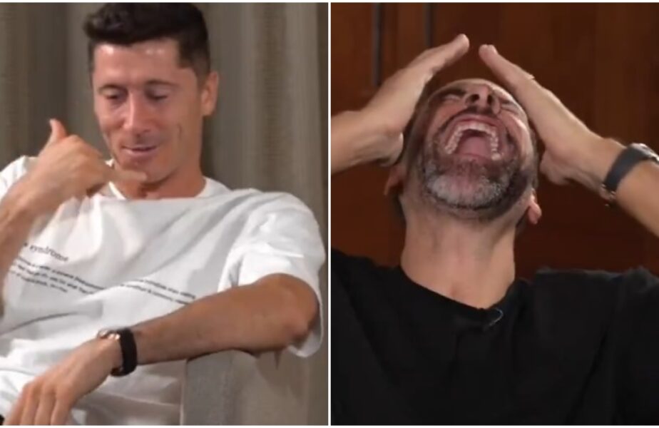 Robert Lewandowski l-a imitat pe Sir Alex Ferguson. Clipul a devenit viral. Polonezul a fost aproape de Manchester United