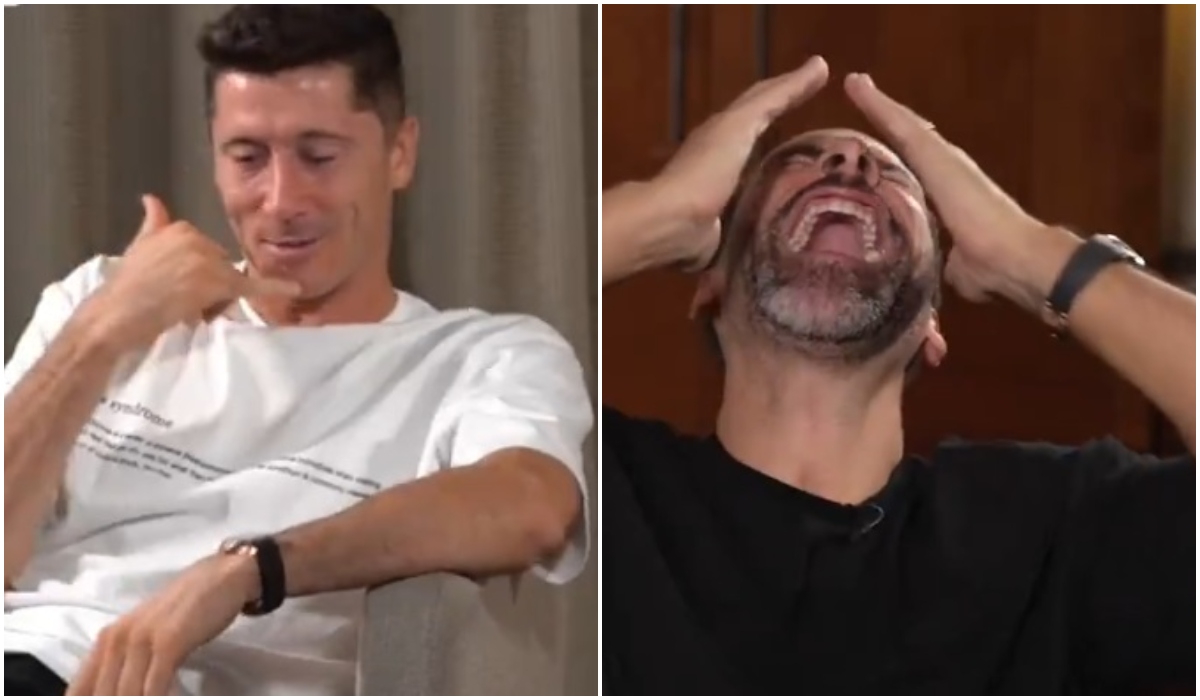 Robert Lewandowski l-a imitat pe Sir Alex Ferguson. Clipul a devenit viral. Polonezul a fost aproape de Manchester United