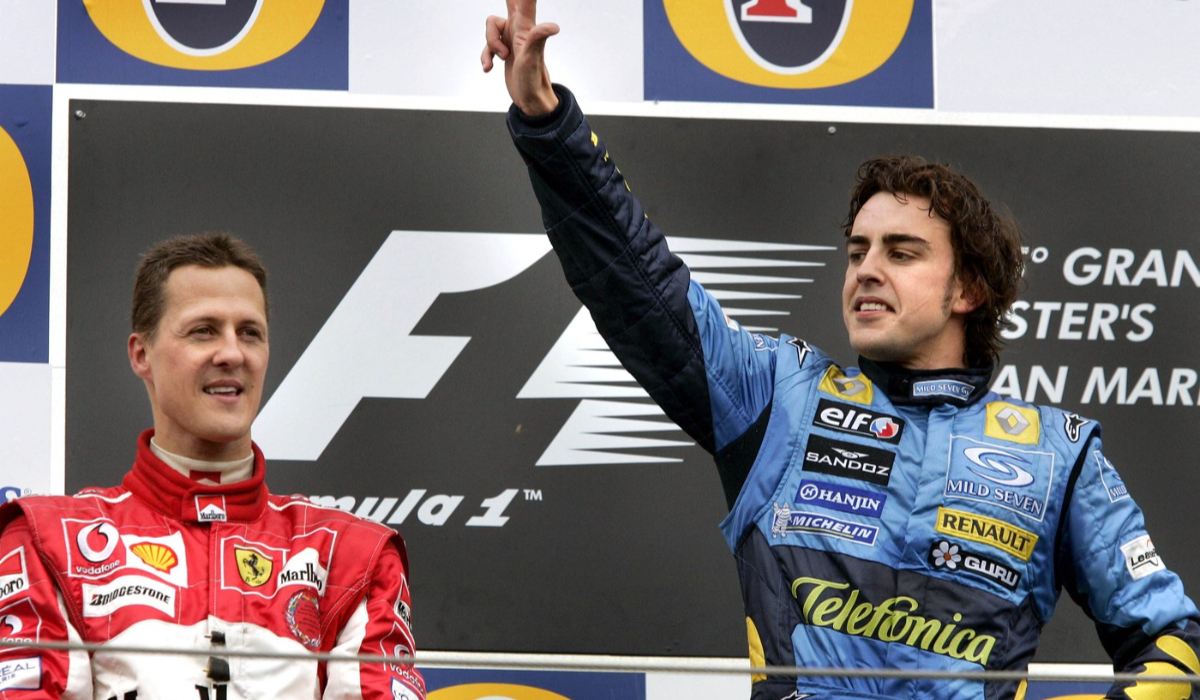 Michael Schumacher şi Fernando Alonso