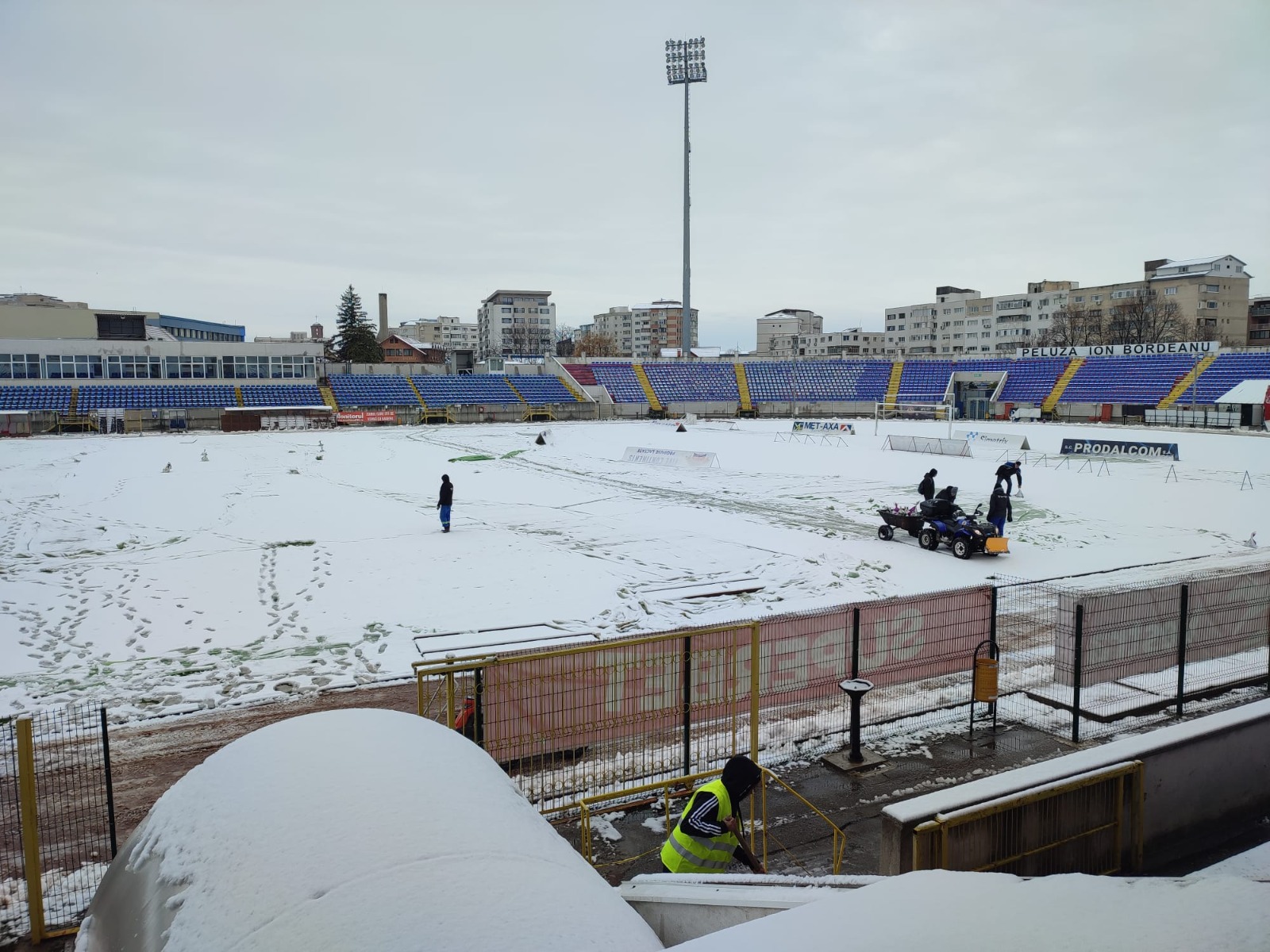 Stadionul din Botoșani, cu câteva ore înainte de startul partidei cu FCSB