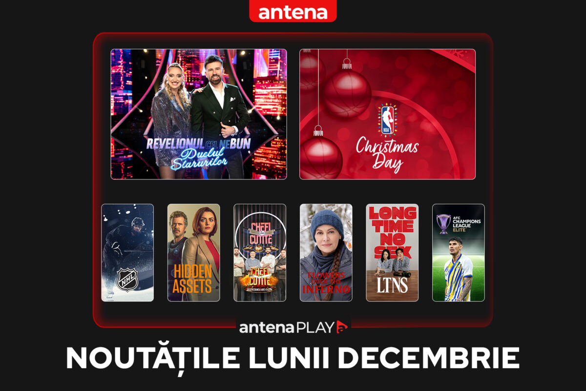 Noutățile lunii decembrie în AntenaPLAY