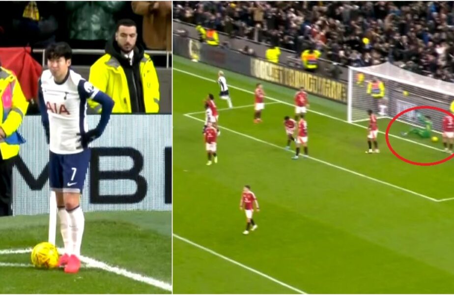 Son, gol direct din corner în Tottenham – Manchester United 4-3! Execuţie fantastică a starului echipei lui Radu Drăguşin