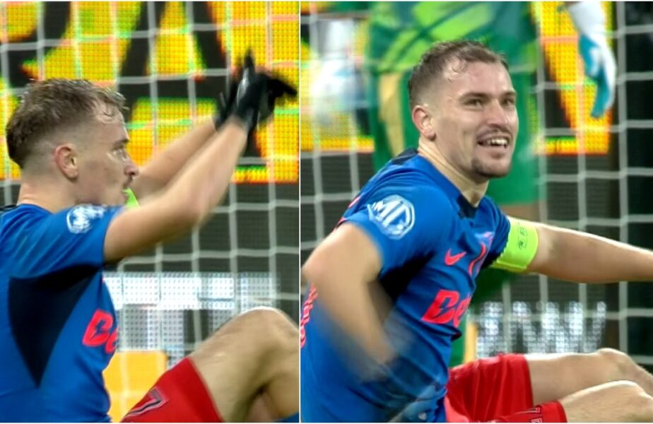 „Penalty!” Darius Olaru s-a prăbuşit pe teren şi a făcut semne disperate să se verifice faza cu VAR. Controverse în FCSB – FC Botoşani