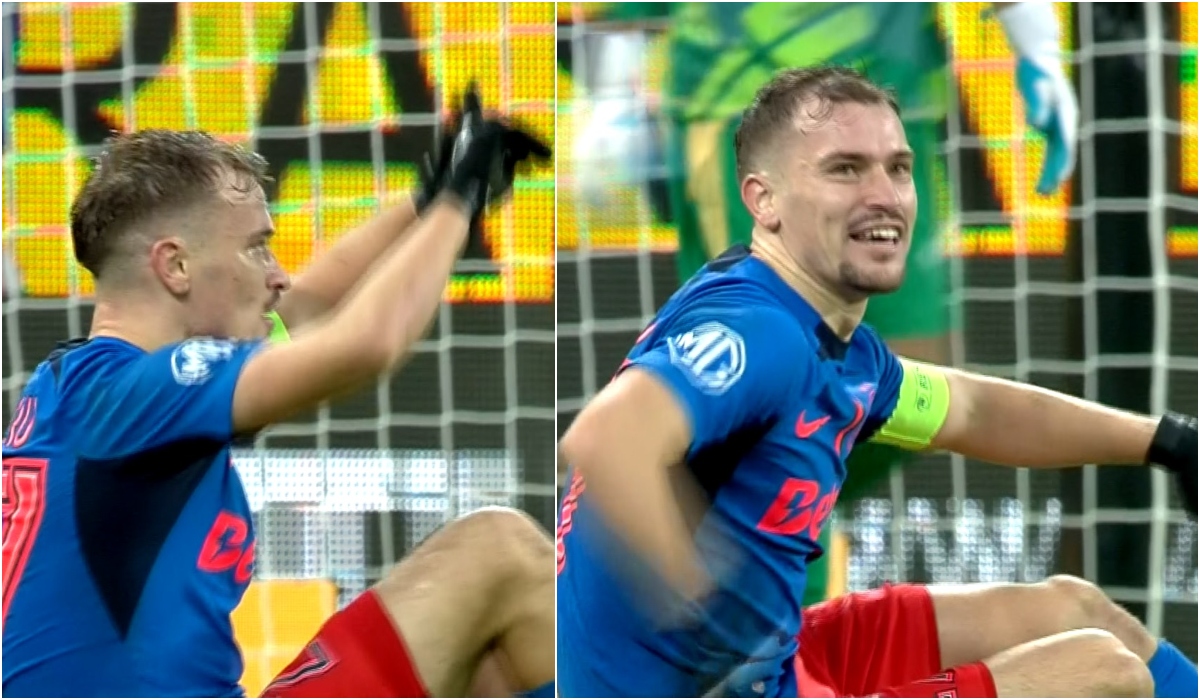 „Penalty!” Darius Olaru s-a prăbuşit pe teren şi a făcut semne disperate să se verifice faza cu VAR. Controverse în FCSB – FC Botoşani