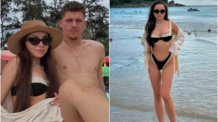 Logodnica lui Ștefan Târnovanu, răvășitoare în costum de baie! Loredana se bucură de o vacanță exotică alături de portarul FCSB-ului