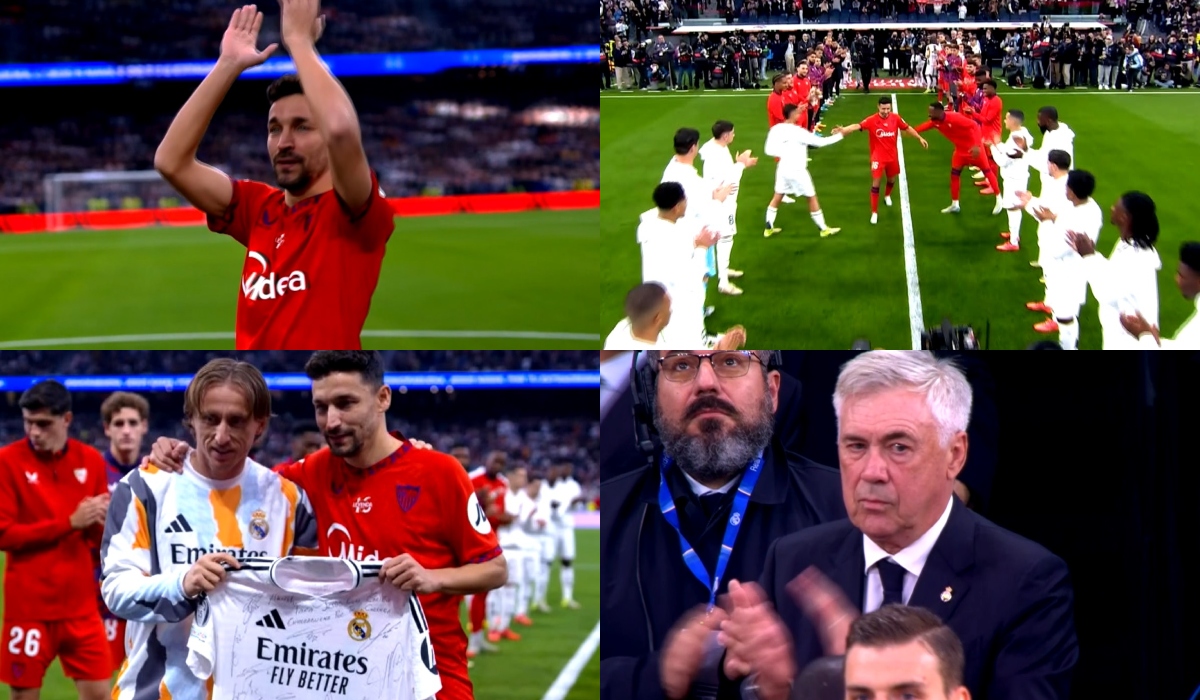 Jesus Navas, în lacrimi înainte de Real Madrid – Sevilla! Momente emoţionante pe Santiago Bernabeu la ultimul meci al carierei