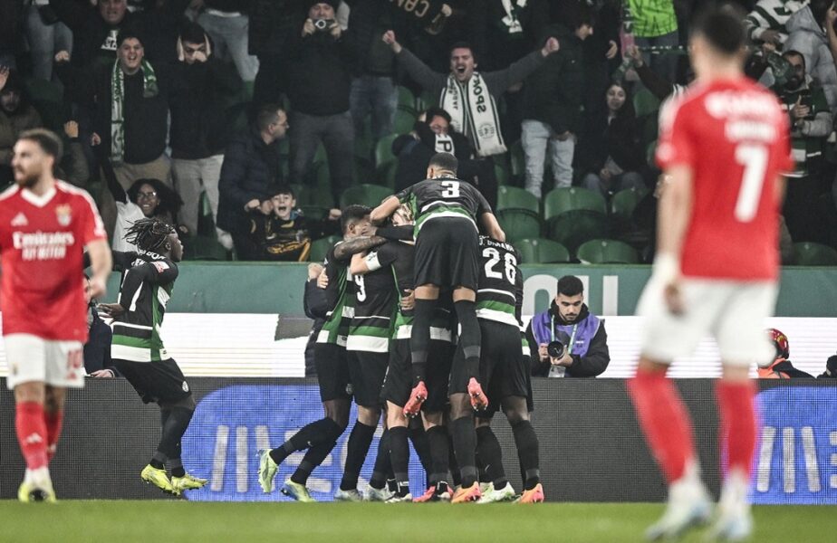 Sporting – Benfica 1-0, în AntenaPLAY! Geny Catamo a decis derby-ul cu un gol din pasa lui Gyokeres. Sporting, noul lider din Liga Portugal