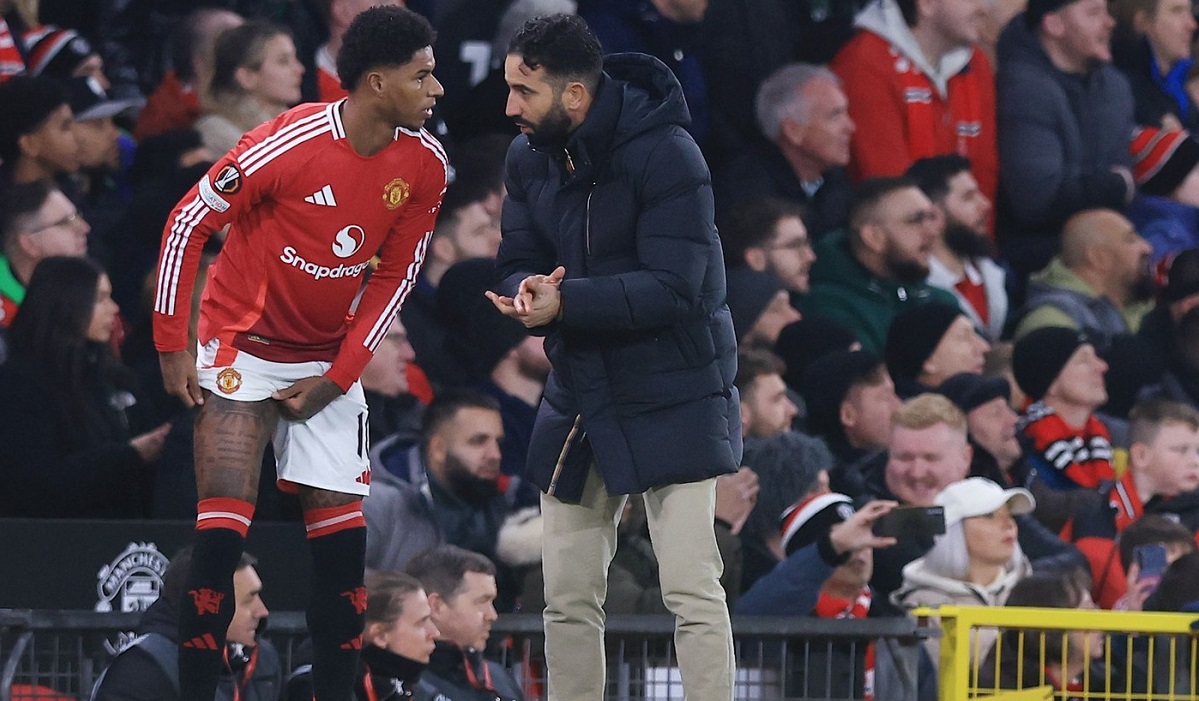 Ruben Amorim l-a „distrus” pe Marcus Rashford chiar înainte de FCSB – Manchester United. Preferă să joace cu antrenorul cu portarii