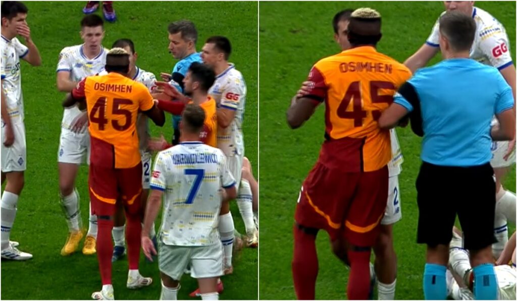 Victor Osimhen a sărit la bătaie în Galatasaray - Dinamo Kiev 3-3