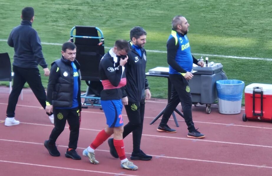 Primul diagnostic pentru Darius Olaru după ce s-a accidentat în FCSB – Hamburg şi a urlat de durere!