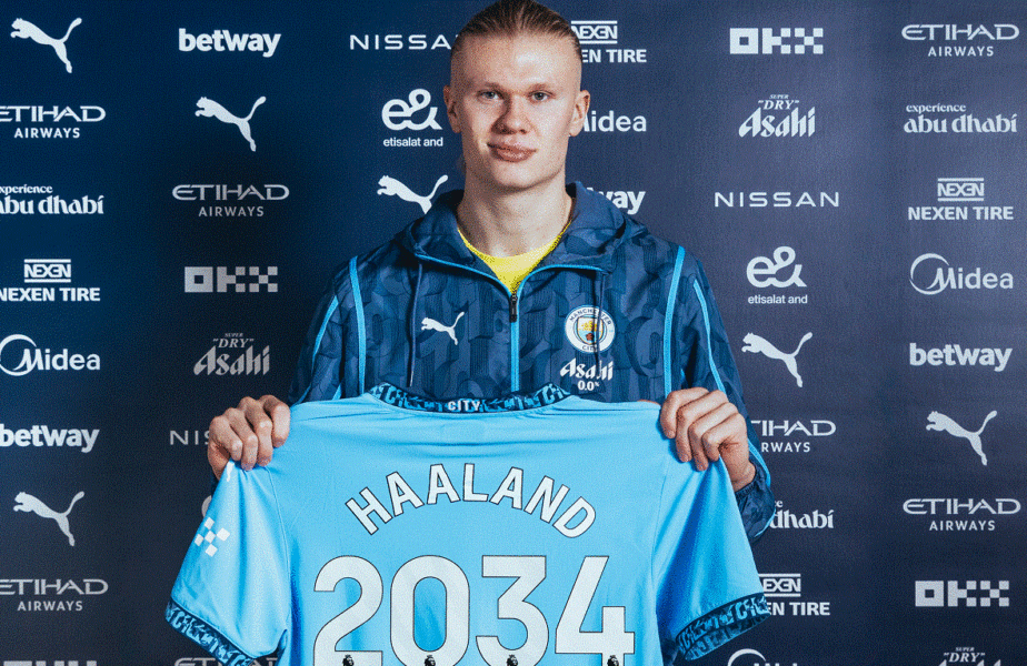 Erling Haaland, prima reacţie după ce a semnat un nou contract cu Manchester City! Scrisoare fabuloasă pentru fundaşi: „Scuze!”