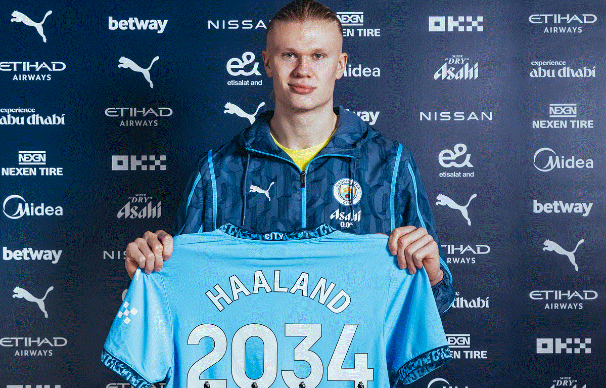 Erling Haaland, prima reacţie după ce a semnat un nou contract cu Manchester City! Scrisoare fabuloasă pentru fundaşi: „Scuze!”