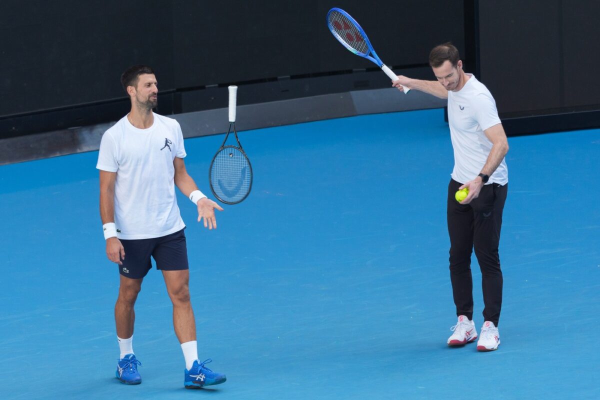 Novak Djokovic a efectuat primul antrenament alături de Andy Murray