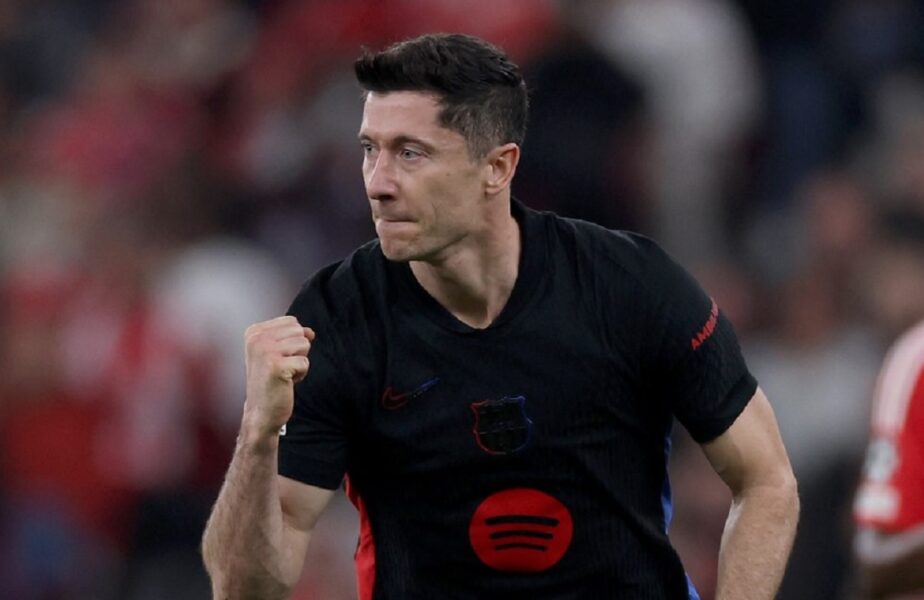 Robert Lewandowski l-a depăşit pe Lionel Messi în Benfica – Barcelona! Statistică fabuloasă a polonezului în UEFA Champions League