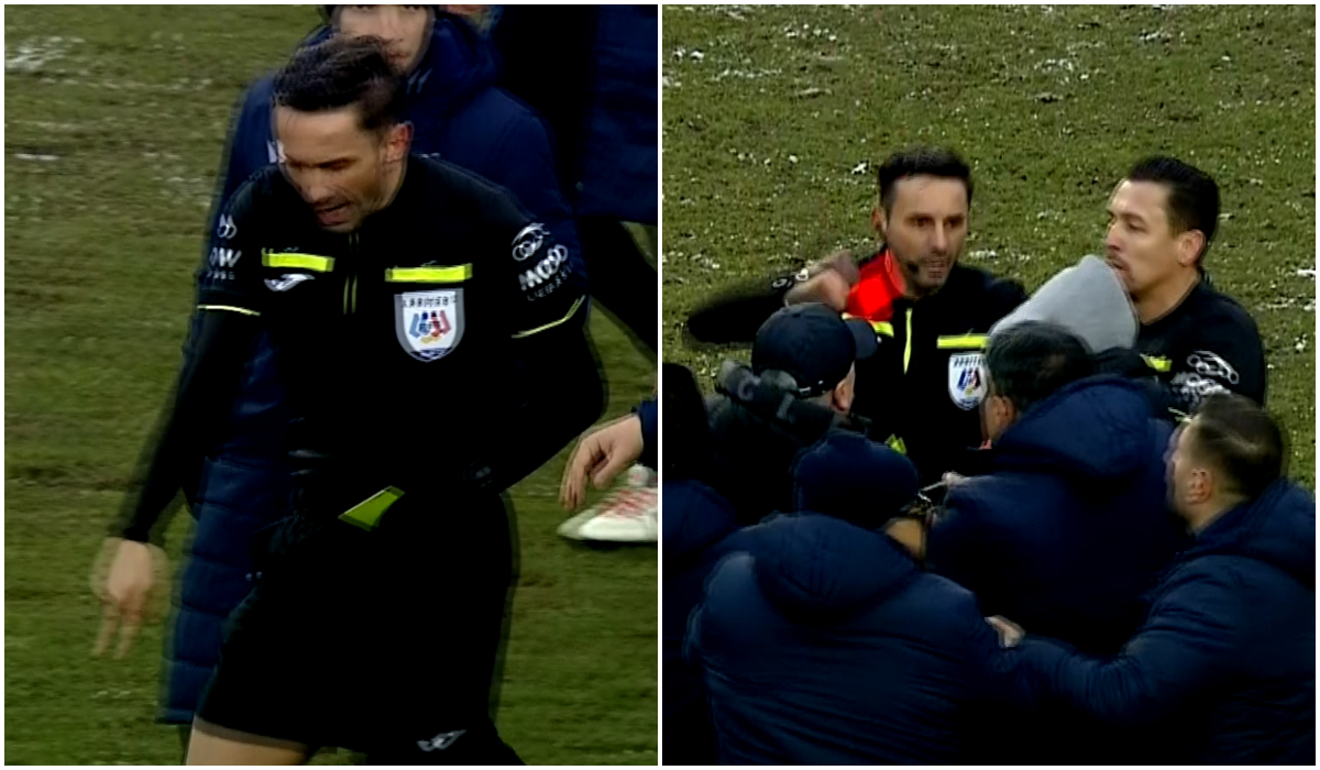 Scandal după Petrolul – UTA 0-1! Sebastian Colțescu, un car de nervi! S-a certat cu jucătorii lui Mutu și a fost protejat de stewarzi