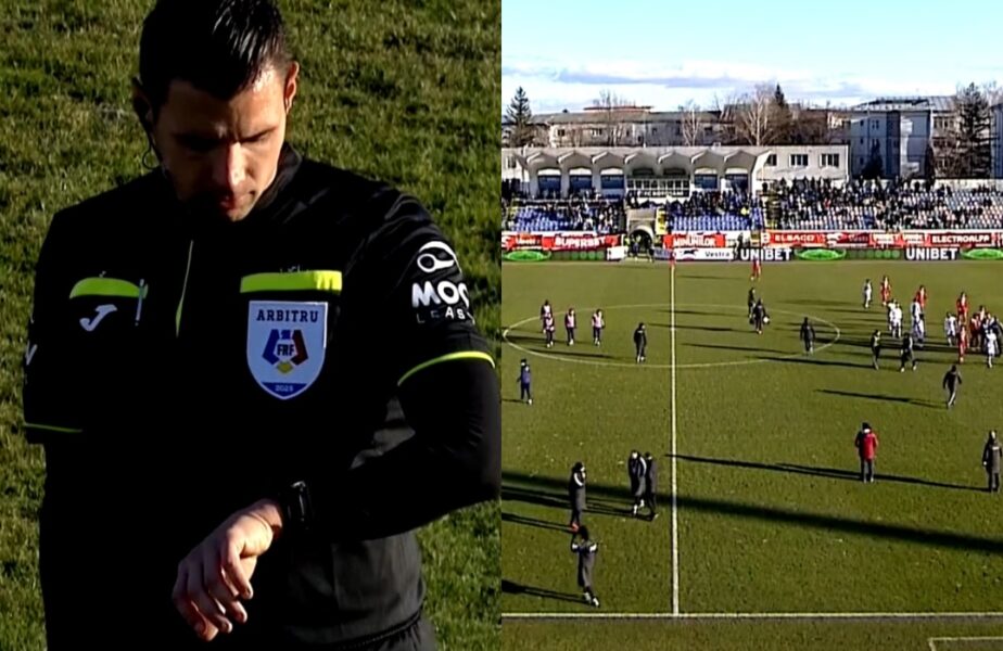 Moment incredibil la FC Botoşani – Sepsi Sf. Gheorghe! Arbitrul a fluierat mai devreme finalul reprizei şi a întors jucătorii de la vestiare