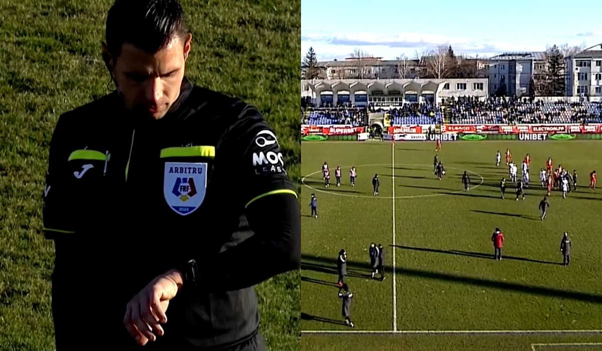 Moment incredibil la FC Botoşani – Sepsi Sf. Gheorghe! Arbitrul a fluierat mai devreme finalul reprizei şi a întors jucătorii de la vestiare