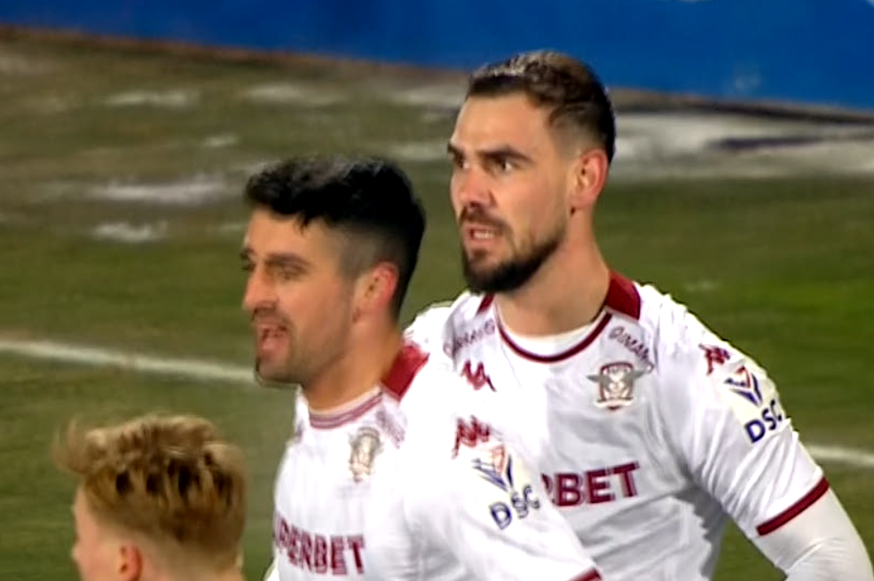 Elvir Koljic a marcat primul gol pentru Rapid. Execuţie perfectă cu capul în partida cu Farul