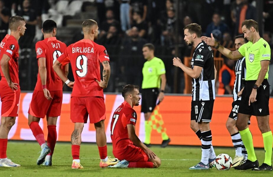 UEFA a anunţat arbitrul care va conduce meciul PAOK – FCSB! O brigadă din Belgia, delegată la partida de la Salonic