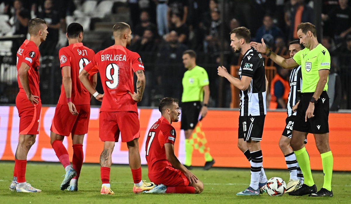 UEFA a anunţat arbitrul care va conduce meciul PAOK – FCSB! O brigadă din Belgia, delegată la partida de la Salonic