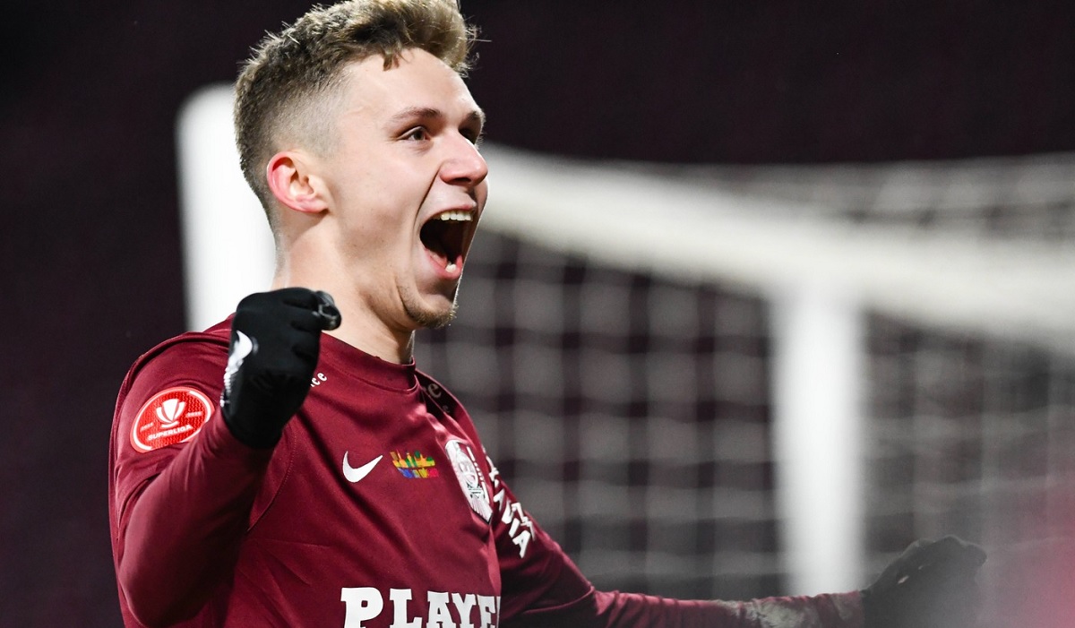 CFR Cluj – FC Hermannstadt 1-0. Louis Munteanu a marcat golul victoriei şi echipa lui Dan Petrescu revine pe podium