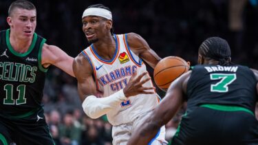 Shai Gilgeous-Alexander, în Oklahoma City Thunder - Boston Celtics.