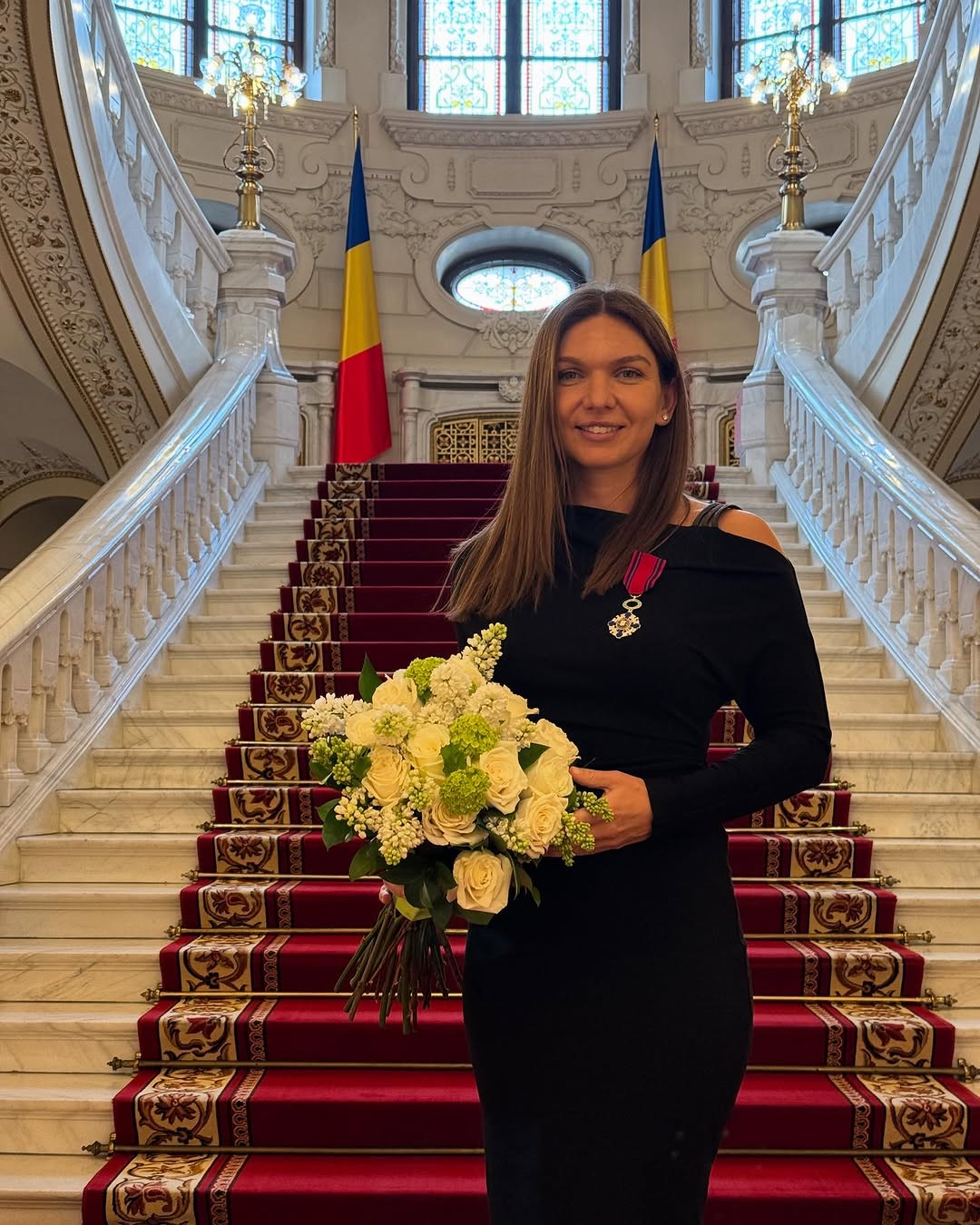 Simona Halep, la Palatul Cotroceni / Instagram Simona Halep